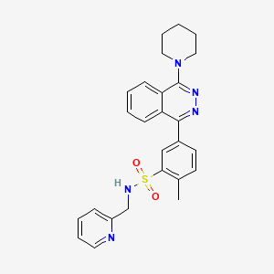 molecular formula C26H27N5O2S B5486782 2-METHYL-5-[4-(PIPERIDIN-1-YL)PHTHALAZIN-1-YL]-N-[(PYRIDIN-2-YL)METHYL]BENZENE-1-SULFONAMIDE 