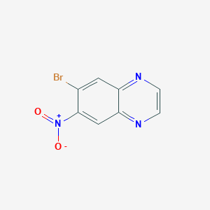 molecular formula C8H4BrN3O2 B054871 6-Bromo-7-nitroquinoxaline CAS No. 113269-09-3