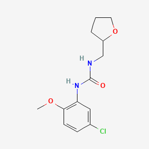 molecular formula C13H17ClN2O3 B5487358 N-(5-CHLORO-2-METHOXYPHENYL)-N'-TETRAHYDRO-2-FURANYLMETHYLUREA 