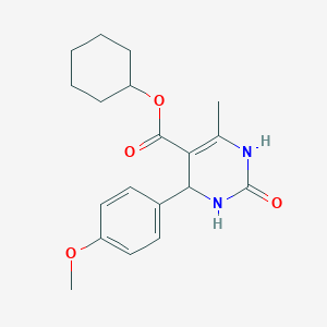 molecular formula C19H24N2O4 B5487999 Cyclohexyl 4-(4-methoxyphenyl)-6-methyl-2-oxo-1,2,3,4-tetrahydropyrimidine-5-carboxylate 