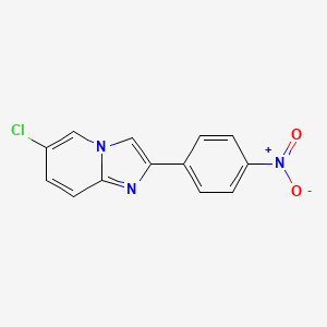 molecular formula C13H8ClN3O2 B5488061 6-chloro-2-(4-nitrophenyl)imidazo[1,2-a]pyridine 