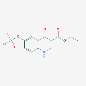 molecular formula C13H10ClF2NO4 B5488193 ETHYL 6-(CHLORODIFLUOROMETHOXY)-4-OXO-1,4-DIHYDROQUINOLINE-3-CARBOXYLATE 
