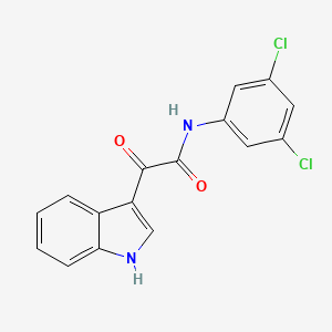 molecular formula C16H10Cl2N2O2 B5488216 N-(3,5-dichlorophenyl)-2-(1H-indol-3-yl)-2-oxoacetamide 