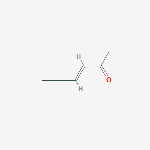 molecular formula C9H14O B054884 (E)-4-(1-Methylcyclobutyl)but-3-en-2-one CAS No. 116815-81-7