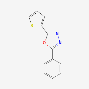 molecular formula C12H8N2OS B5488643 2-Phenyl-5-thiophen-2-yl-[1,3,4]oxadiazole 