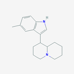 molecular formula C18H24N2 B054893 Octahydro-1-(5-methyl-1H-indol-3-yl)-2H-quinolizine CAS No. 118687-90-4