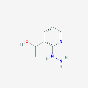 molecular formula C7H11N3O B054894 1-(2-Hydrazinylpyridin-3-yl)ethanol CAS No. 115761-90-5