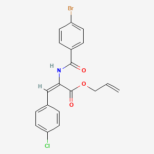 molecular formula C19H15BrClNO3 B5489427 prop-2-enyl (E)-2-[(4-bromobenzoyl)amino]-3-(4-chlorophenyl)prop-2-enoate 