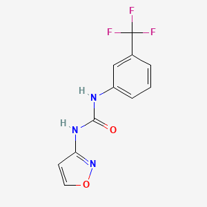 molecular formula C11H8F3N3O2 B5489482 N-(3-ISOXAZOLYL)-N'-[3-(TRIFLUOROMETHYL)PHENYL]UREA 