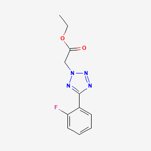 molecular formula C11H11FN4O2 B5489554 ETHYL 2-[5-(2-FLUOROPHENYL)-2H-1,2,3,4-TETRAAZOL-2-YL]ACETATE 