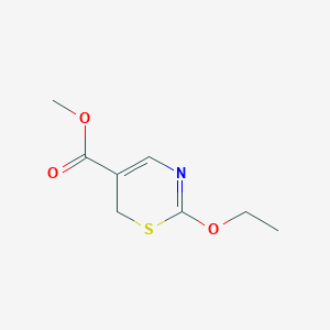 molecular formula C8H11NO3S B054897 methyl 2-ethoxy-6H-1,3-thiazine-5-carboxylate CAS No. 118062-03-6