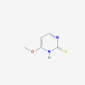 molecular formula C5H6N2OS B054899 6-Methoxypyrimidine-2(1H)-thione CAS No. 124700-78-3