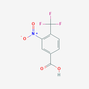 molecular formula C8H4F3NO4 B054900 3-硝基-4-(三氟甲基)苯甲酸 CAS No. 116965-16-3