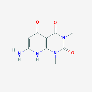 molecular formula C9H10N4O3 B054901 7-Amino-1,3-dimethyl-1h,8h-pyrido[2,3-d]pyrimidine-2,4,5-trione CAS No. 117525-95-8