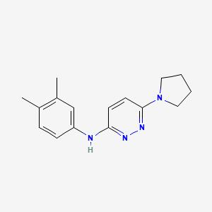 molecular formula C16H20N4 B5490145 N-(3,4-dimethylphenyl)-6-pyrrolidin-1-ylpyridazin-3-amine 