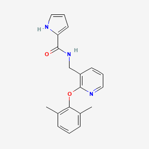 molecular formula C19H19N3O2 B5490389 N-{[2-(2,6-dimethylphenoxy)pyridin-3-yl]methyl}-1H-pyrrole-2-carboxamide 