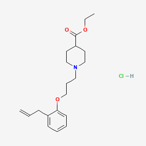 molecular formula C20H30ClNO3 B5490901 Ethyl 1-[3-(2-prop-2-enylphenoxy)propyl]piperidine-4-carboxylate;hydrochloride 