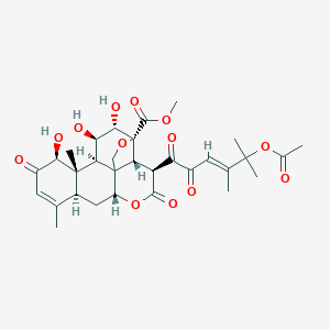 molecular formula C31H38O13 B054913 Bruceanol C CAS No. 114586-21-9