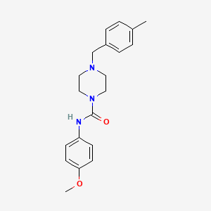 molecular formula C20H25N3O2 B5491345 N-(4-methoxyphenyl)-4-[(4-methylphenyl)methyl]piperazine-1-carboxamide 