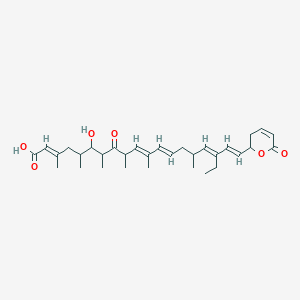 molecular formula C32H46O6 B054915 Anguinomycin B CAS No. 111278-00-3