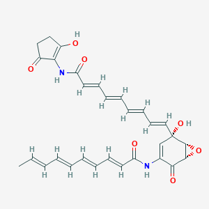 molecular formula C30H30N2O7 B054916 Colabomycin A CAS No. 117778-57-1