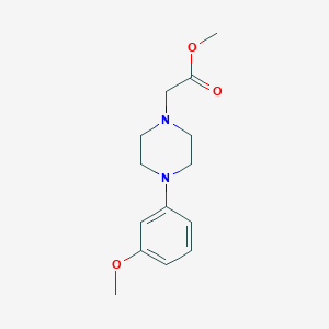 molecular formula C14H20N2O3 B5491837 METHYL 2-[4-(3-METHOXYPHENYL)PIPERAZINO]ACETATE 