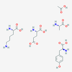 molecular formula C254H422N70O72 B549189 Glatiramer acetate CAS No. 147245-92-9