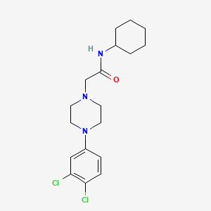 molecular formula C18H25Cl2N3O B5491894 N-cyclohexyl-2-[4-(3,4-dichlorophenyl)piperazin-1-yl]acetamide 