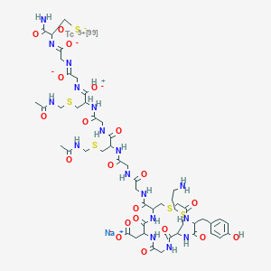 molecular formula C51H73N17NaO20S5Tc B549194 Technetium tc 99m apcitide CAS No. 178959-14-3