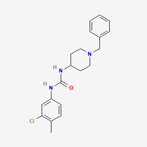 molecular formula C20H24ClN3O B5491993 N-(1-BENZYL-4-PIPERIDYL)-N'-(3-CHLORO-4-METHYLPHENYL)UREA 