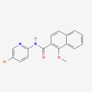 molecular formula C17H13BrN2O2 B5492057 N-(5-bromopyridin-2-yl)-1-methoxynaphthalene-2-carboxamide 