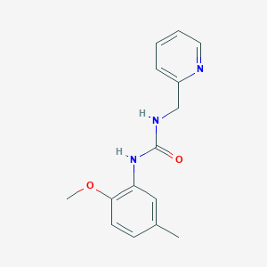 molecular formula C15H17N3O2 B5492102 N-(2-METHOXY-5-METHYLPHENYL)-N'-(2-PYRIDYLMETHYL)UREA 