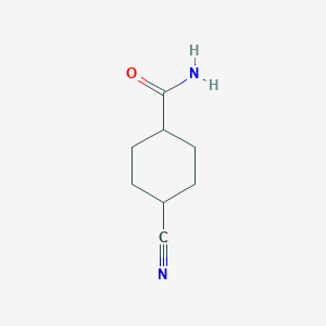 molecular formula C8H12N2O B054922 4-Cyanocyclohexane-1-carboxamide CAS No. 121487-72-7