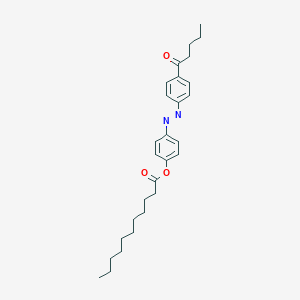molecular formula C28H38N2O3 B054923 4-n-Pentanoyl-4-n'-undecanoyloxyazobenzene CAS No. 120103-04-0
