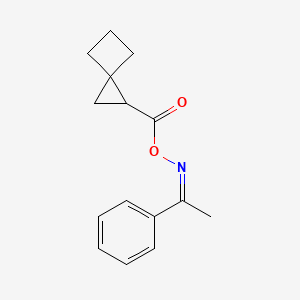 molecular formula C15H17NO2 B5492500 [(Z)-1-phenylethylideneamino] spiro[2.3]hexane-2-carboxylate 