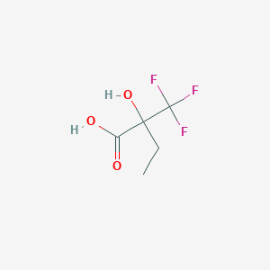 molecular formula C5H7F3O3 B054927 2-羟基-2-(三氟甲基)丁酸 CAS No. 114645-35-1