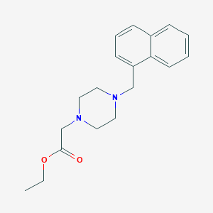 molecular formula C19H24N2O2 B5492725 ETHYL 2-[4-(1-NAPHTHYLMETHYL)PIPERAZINO]ACETATE 