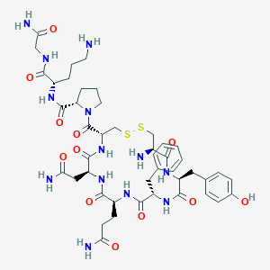 molecular formula C45H63N13O12S2 B549295 Ornipressin CAS No. 3397-23-7