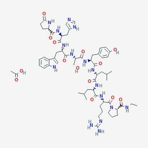 molecular formula C59H84N16O12.C2H4O2 B549306 醋酸亮丙瑞林 CAS No. 74381-53-6