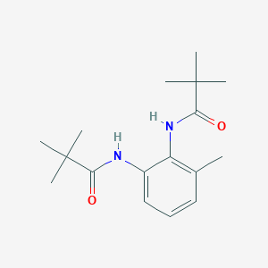 molecular formula C17H26N2O2 B5493088 N-[2-(2,2-Dimethylpropanamido)-6-methylphenyl]-2,2-dimethylpropanamide 