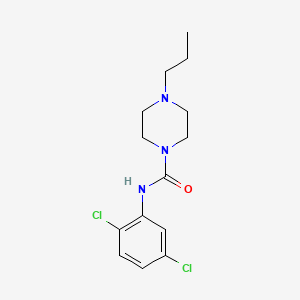 molecular formula C14H19Cl2N3O B5493443 N-(2,5-dichlorophenyl)-4-propylpiperazine-1-carboxamide 