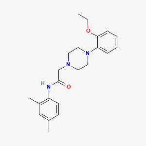 molecular formula C22H29N3O2 B5493686 N-(2,4-dimethylphenyl)-2-[4-(2-ethoxyphenyl)piperazin-1-yl]acetamide 