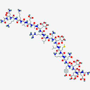 molecular formula C110H175N31O45S B549399 Conantokin-T 