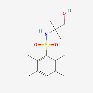 molecular formula C14H23NO3S B5494244 N-(1-hydroxy-2-methylpropan-2-yl)-2,3,5,6-tetramethylbenzenesulfonamide 