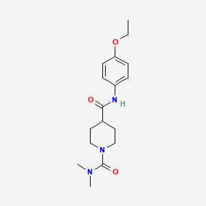 molecular formula C17H25N3O3 B5494553 N~4~-(4-ethoxyphenyl)-N~1~,N~1~-dimethylpiperidine-1,4-dicarboxamide 