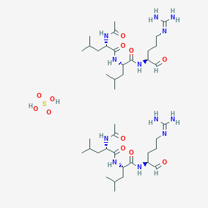 molecular formula C20H39N6O4+ B549457 Leupeptin cation CAS No. 103476-89-7