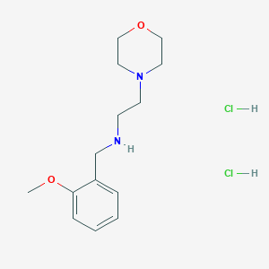 molecular formula C14H24Cl2N2O2 B5494831 N-[(2-methoxyphenyl)methyl]-2-morpholin-4-ylethanamine;dihydrochloride 