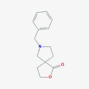 molecular formula C14H17NO2 B054950 7-苄基-2-氧杂-7-氮杂螺[4.4]壬烷-1-酮 CAS No. 119102-90-8