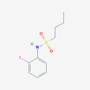 molecular formula C10H14INO2S B5495343 N-(2-iodophenyl)butane-1-sulfonamide 