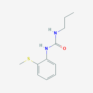 molecular formula C11H16N2OS B5495464 N-[2-(METHYLSULFANYL)PHENYL]-N'-PROPYLUREA 